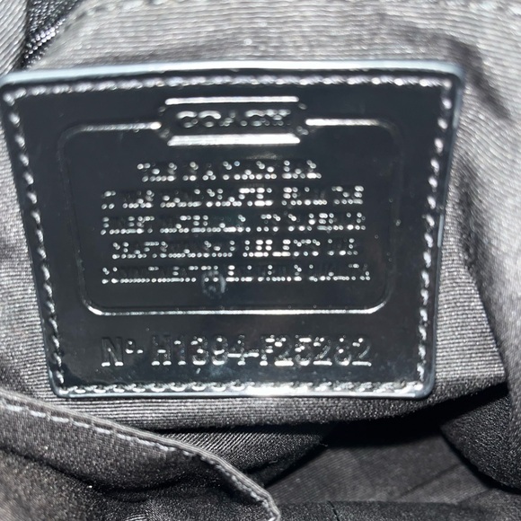 Coach Leopard Print Tote Bag - Black and Purple - Picture 12 of 14